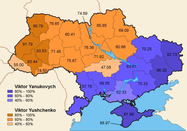 乌克兰东部四州原来是乌克兰的吗（乌克兰东部西部差别蛮大）(5)