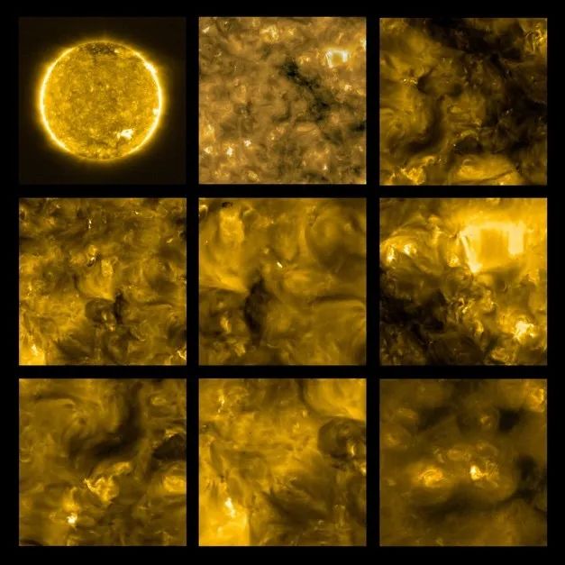 太阳外表被称为“营火”的微弱耀斑。| Solar Orbiter/EUITeam/ESA & NASA; CSL, IAS, MPS, PMOD/WRC, ROB, UCL/MSSL