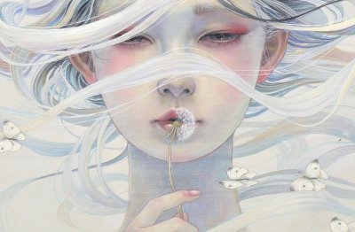 ​分享一组日本艺术家Miho Hirano（平野実穂）的油画作品      喜欢