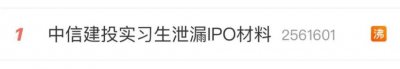 ​中信建投实习生回应：本人父亲已退休，对自己的过失深表歉意