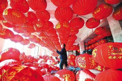 ​藁城宫灯赶制忙