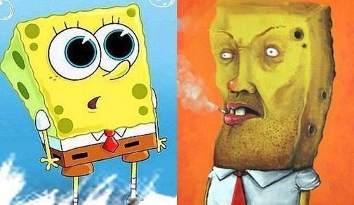 海绵宝宝：当这5位角色长大之后，章鱼哥身材健美，珊迪变美少女