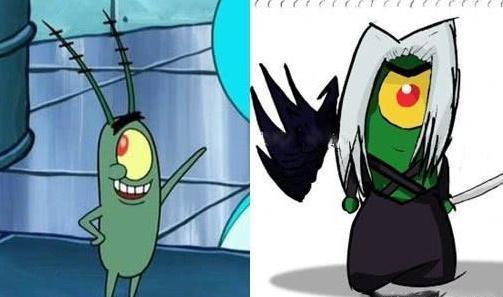 海绵宝宝：当这5位角色长大之后，章鱼哥身材健美，珊迪变美少女