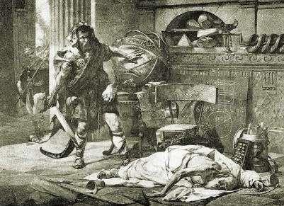 阿基米德大战是真实存在的吗（被罗马士兵杀死的阿基米德）(5)