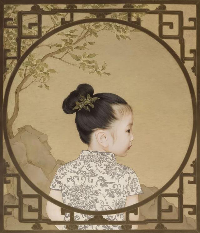 让父母惊艳的画教程（南京帅爸把女儿画成中式小仙女）(18)