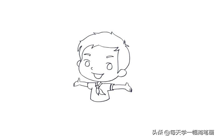 怎么画红领巾（少先队员以及红领巾的画法教程）