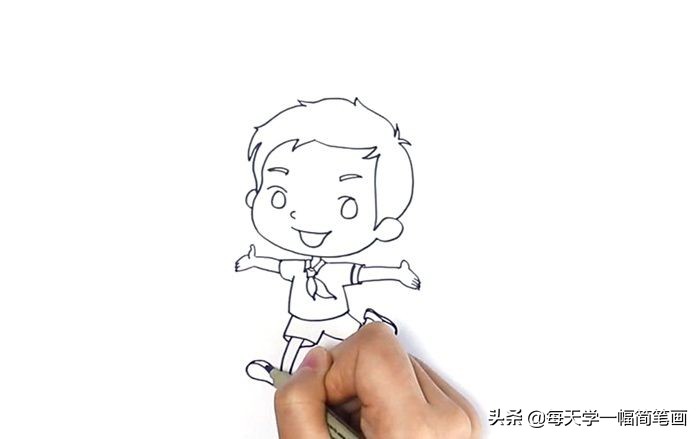 怎么画红领巾（少先队员以及红领巾的画法教程）