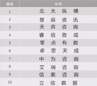 ​国内咨询公司排名前十名