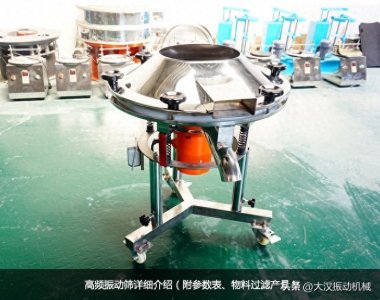 高频振动筛详细介绍(附参数表、物料过滤产量)